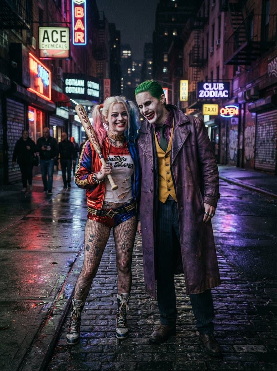 Harley Quinn and Joker costume — example look
