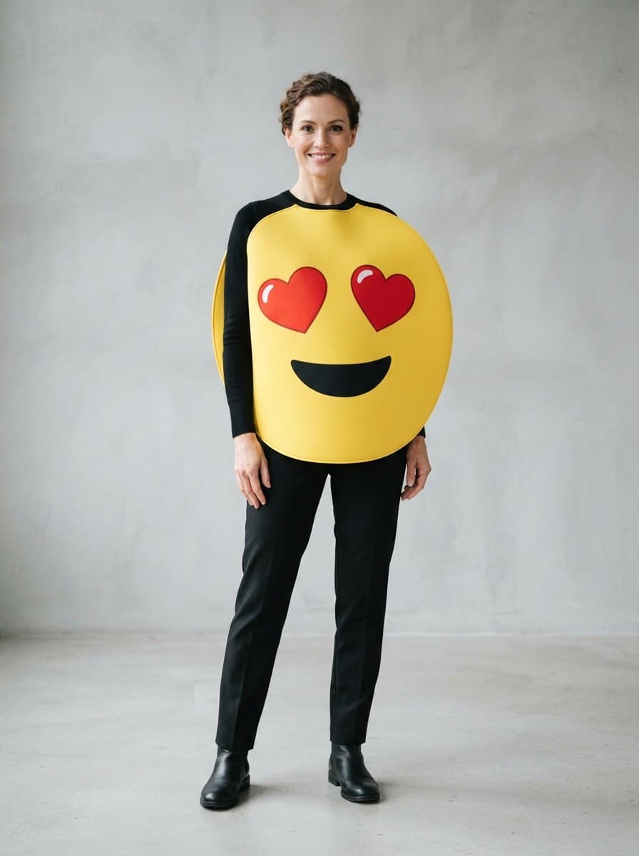 Heart Eyes Emoji costume