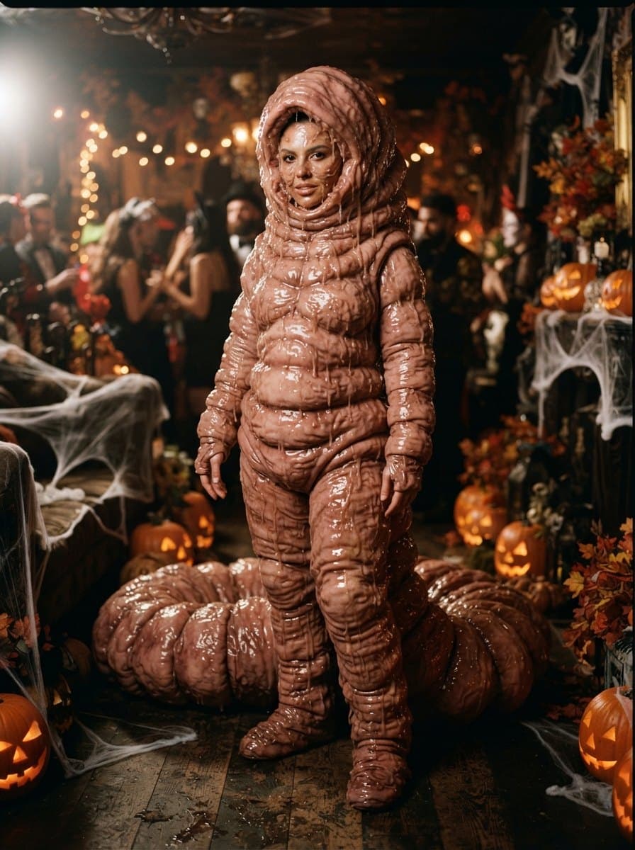 Heidi Klum Worm costume