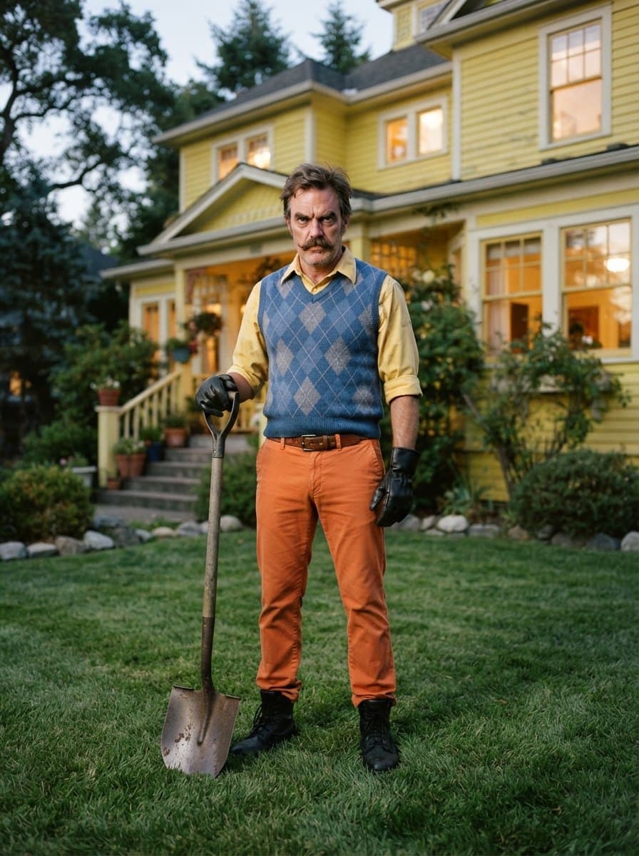 Hello Neighbor costume — example look