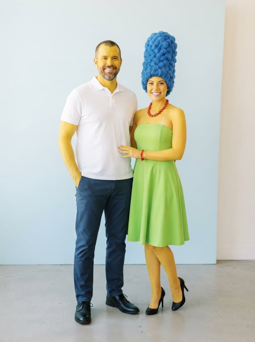 Homer and Marge Simpson costume