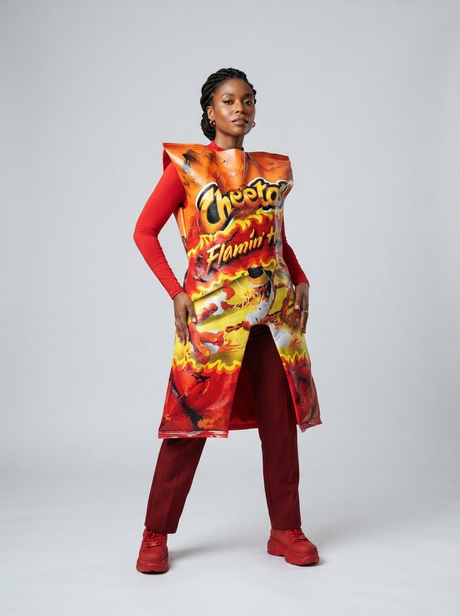 Hot Cheeto costume — example look