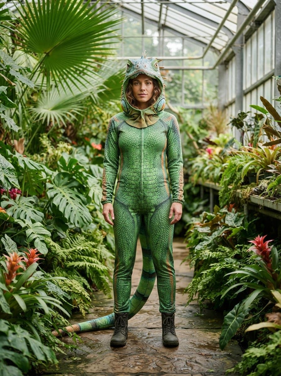 Iguana costume — example look