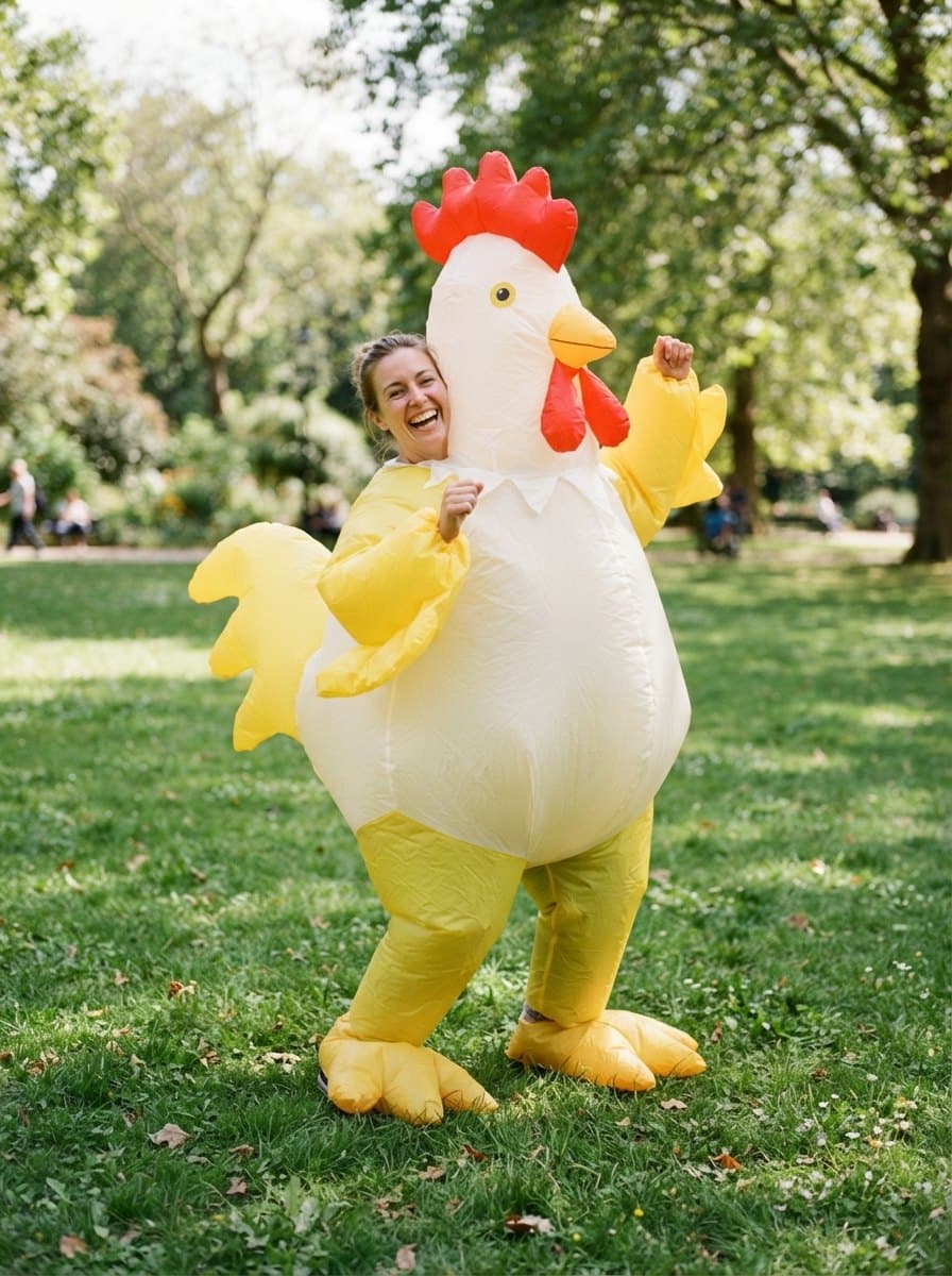 Inflatable Chicken costume