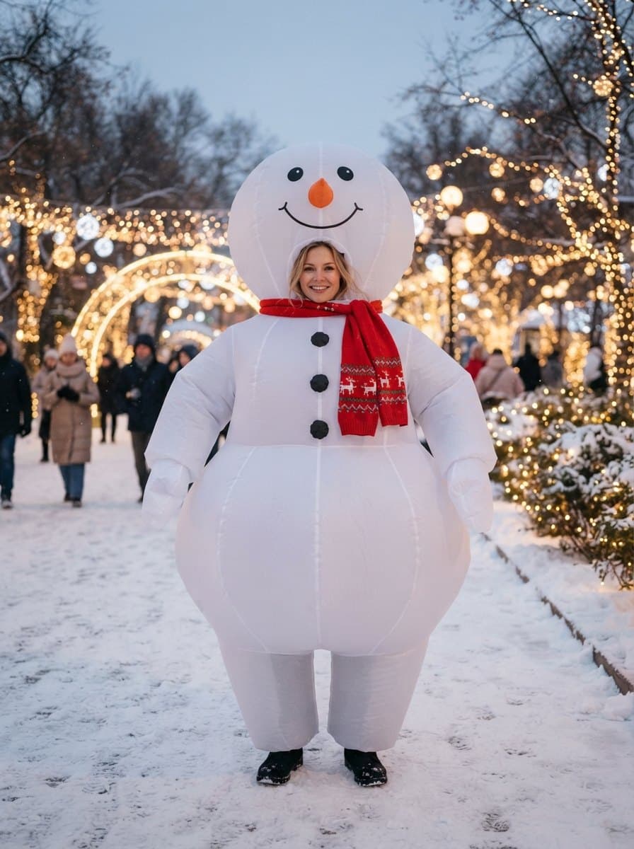 Inflatable Christmas Costumes costume — example look