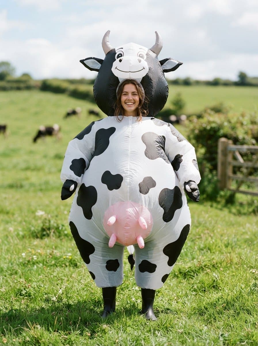 Inflatable Cow costume