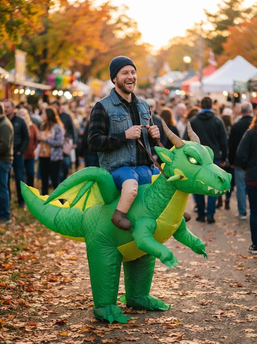 Inflatable Dragon costume