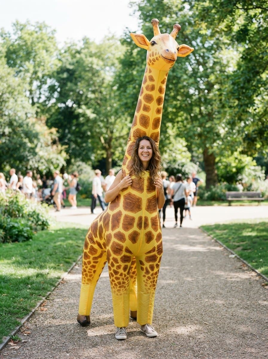 Inflatable Giraffe costume