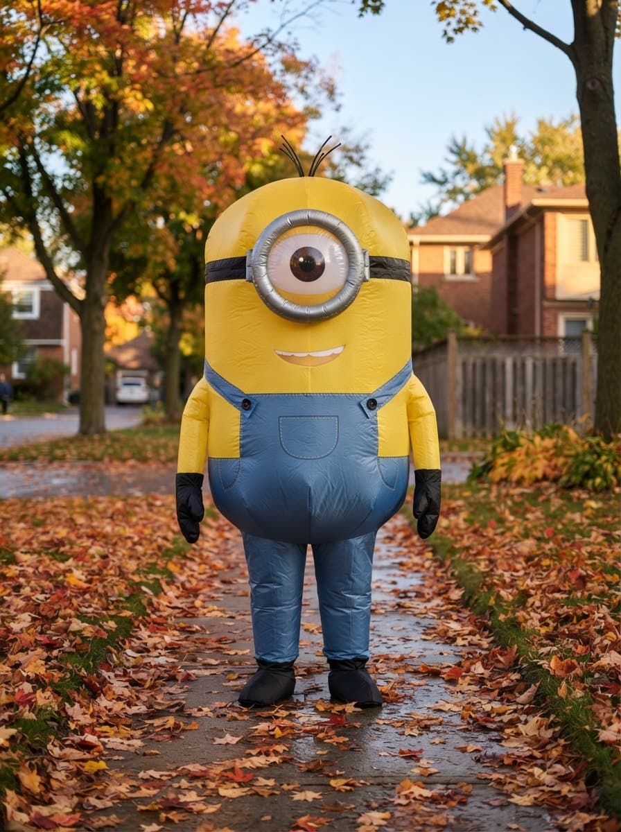 Inflatable Minion costume — example look