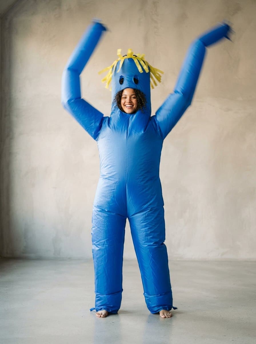 Inflatable Tube Man costume — example look