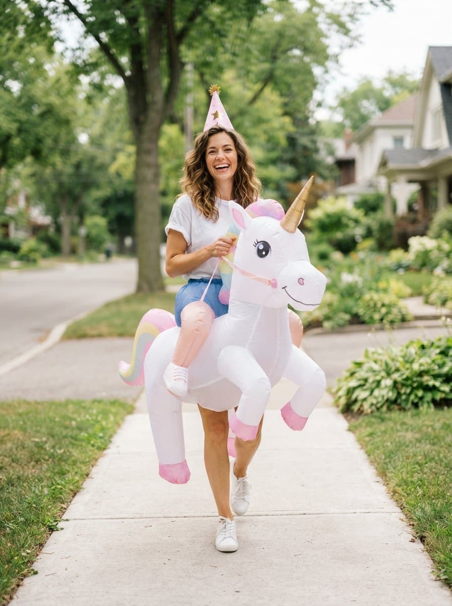 Inflatable Unicorn costume