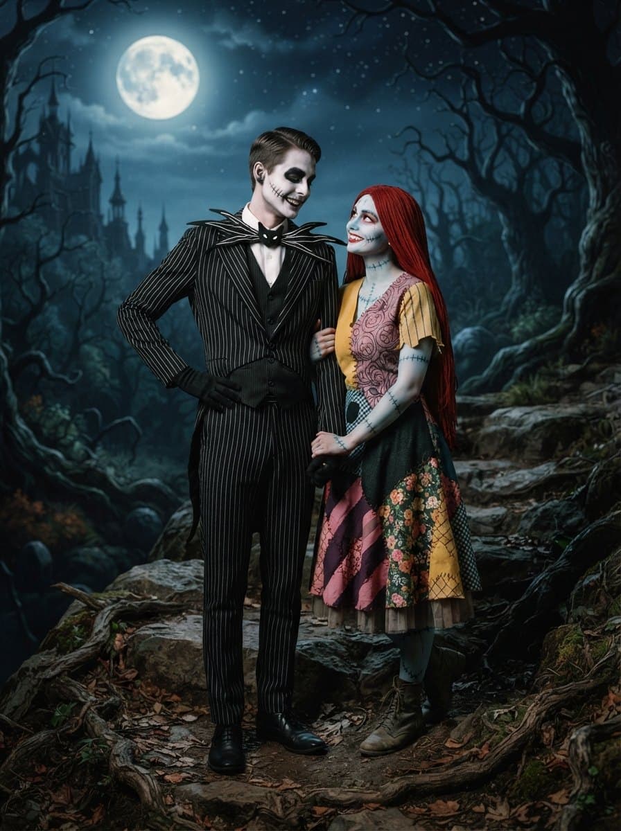 Jack and Sally costume