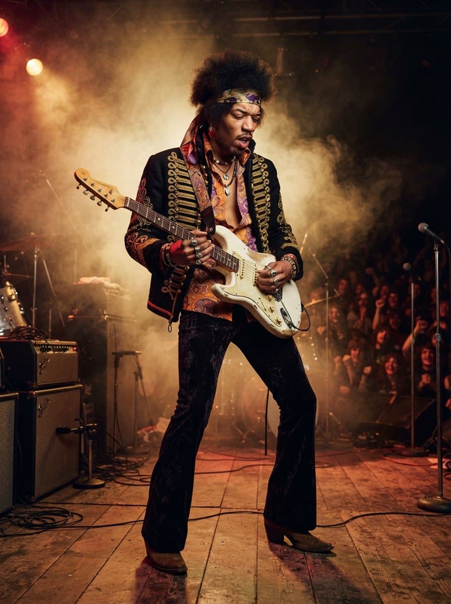 Jimi Hendrix costume — example look