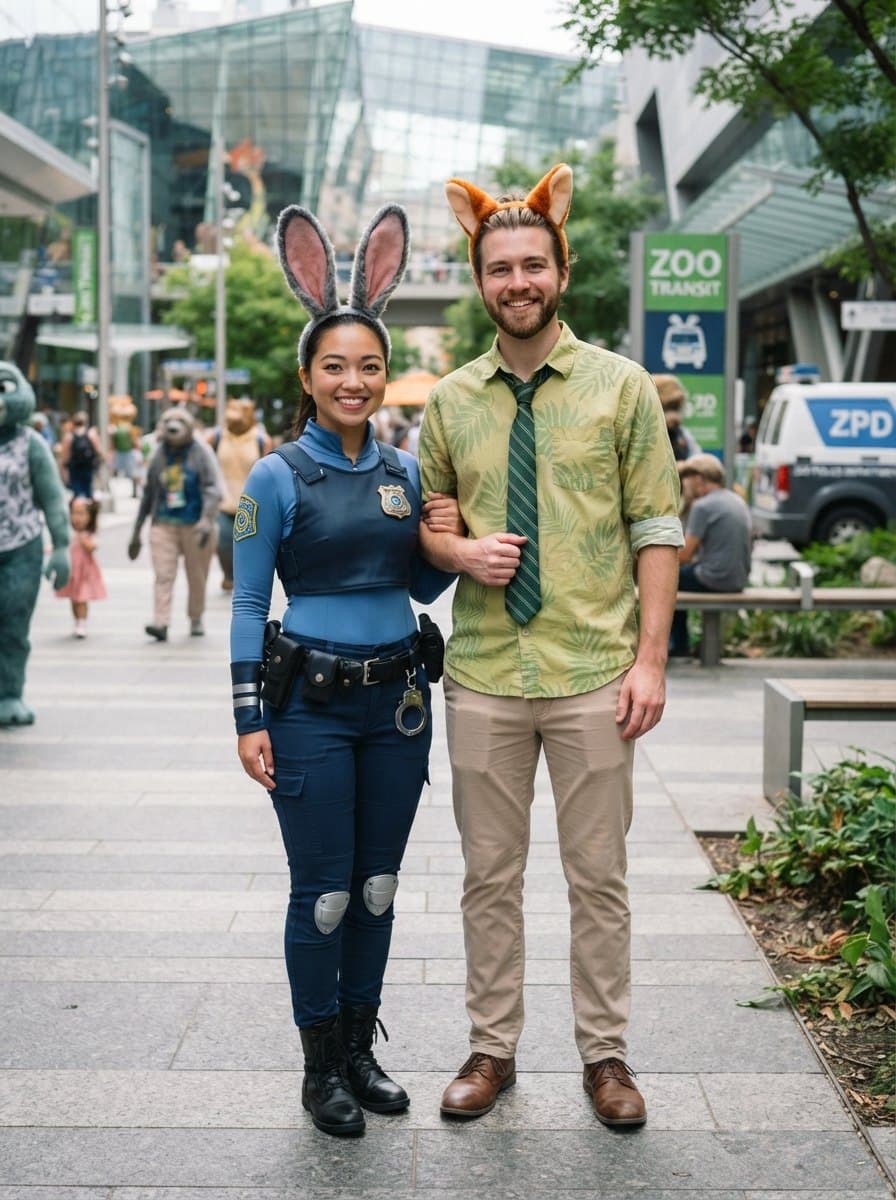 Judy Hopps and Nick Wilde costume — example look