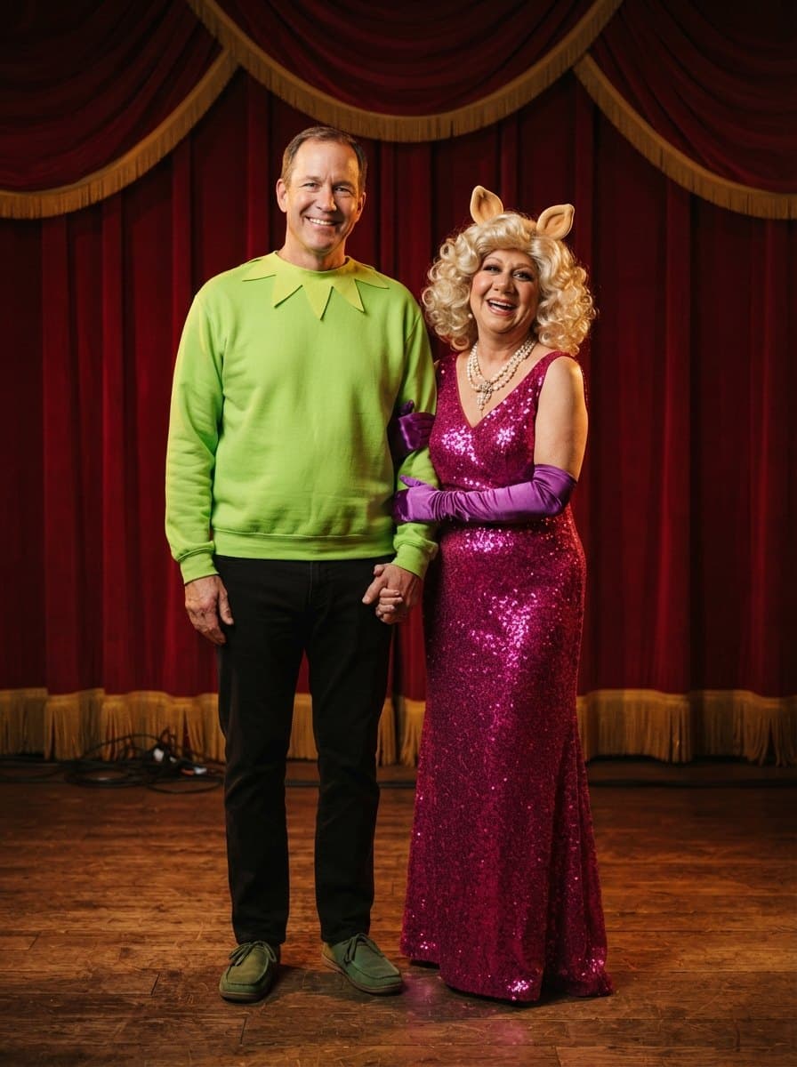 Kermit and Miss Piggy costume