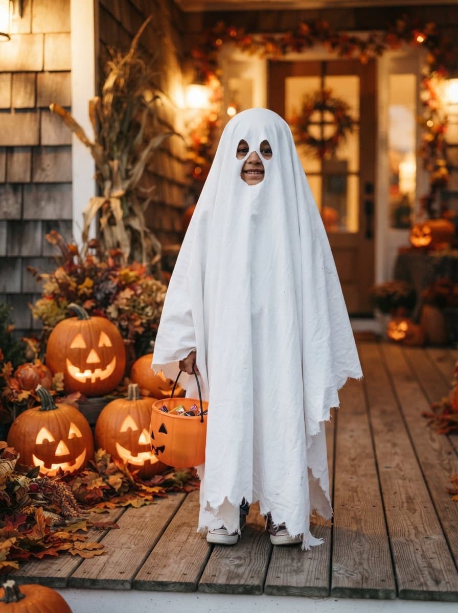 Kids Ghost costume — example look