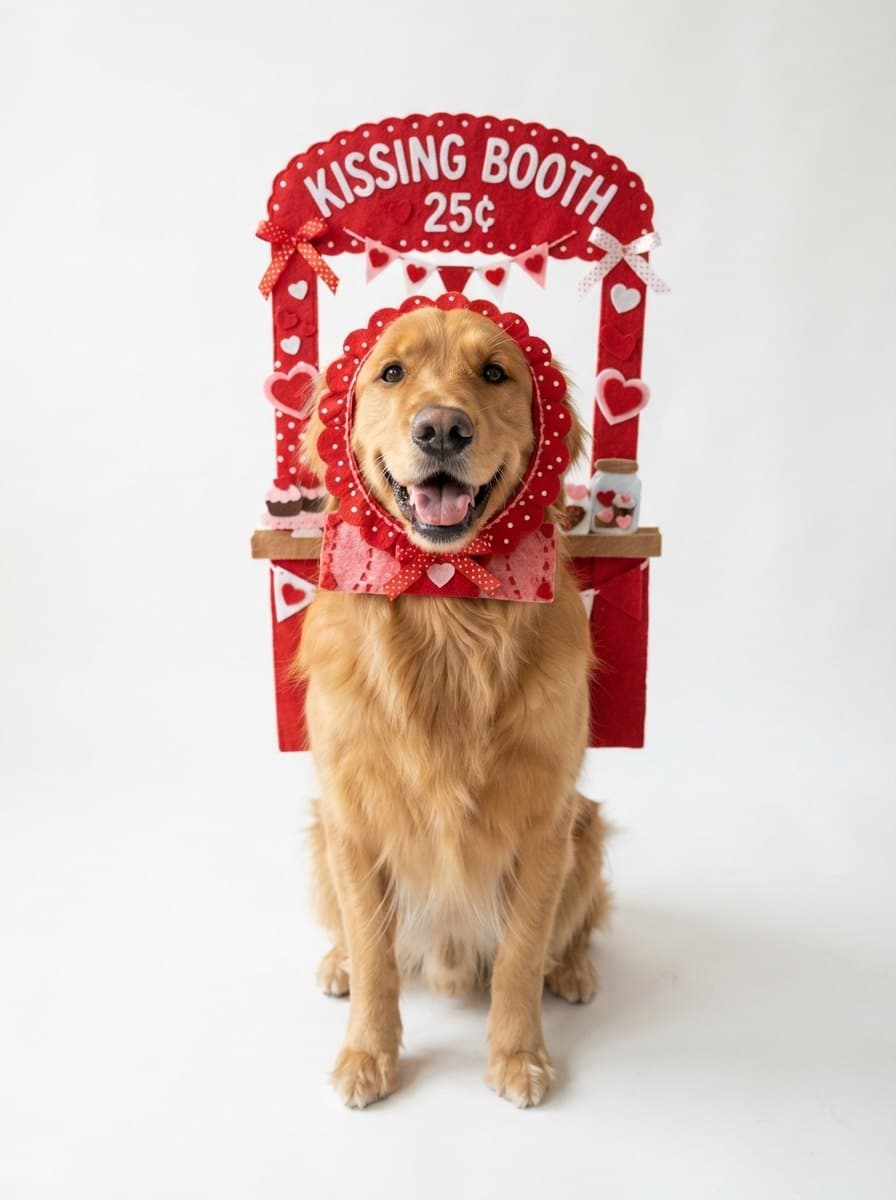 Kissing Booth Dog costume