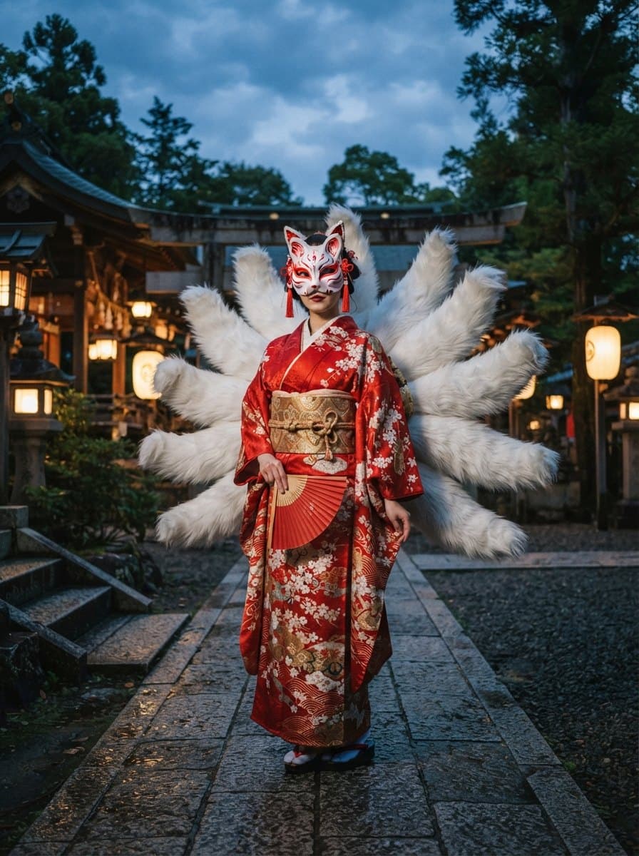 Kitsune costume — example look