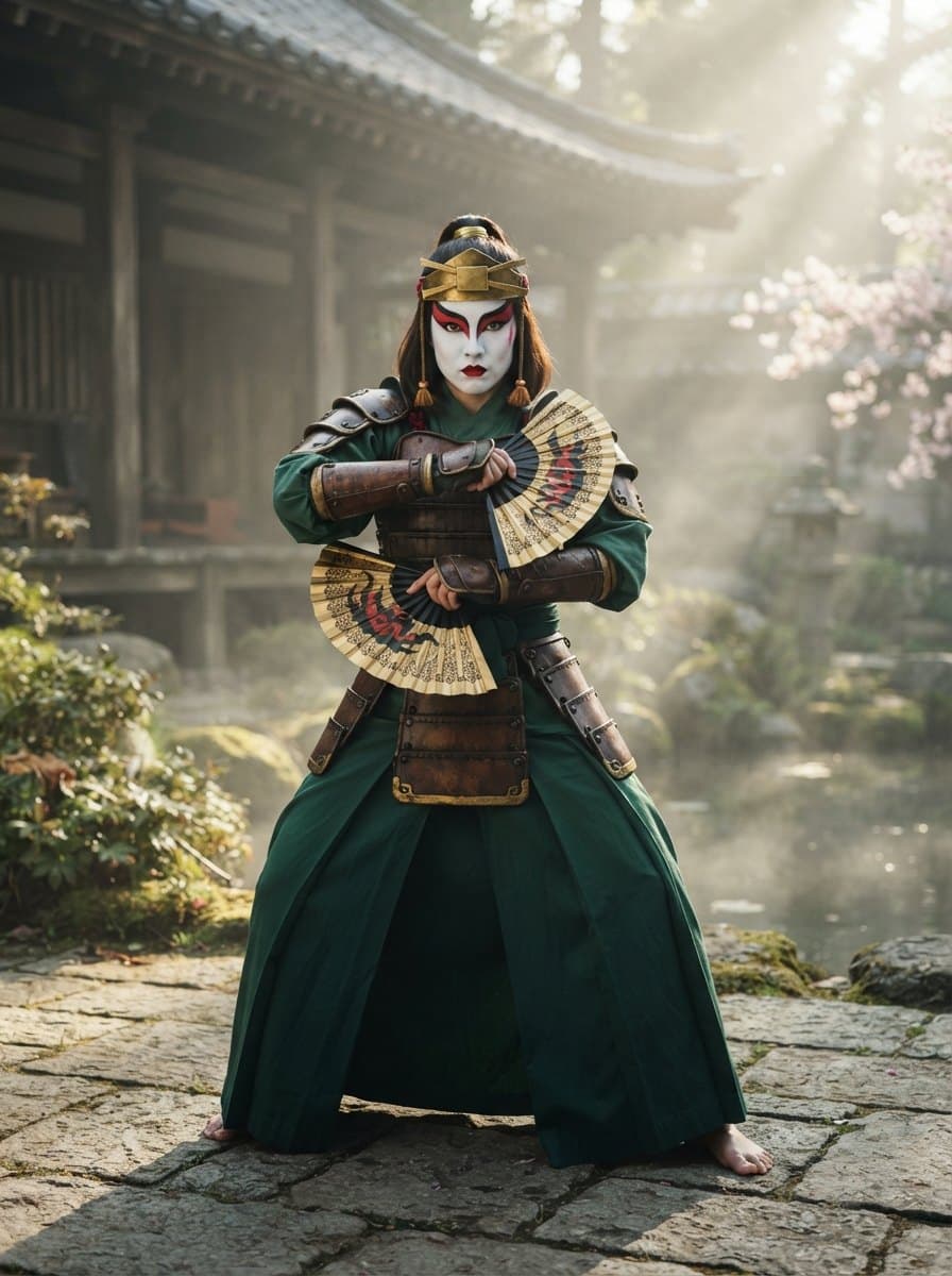 Kyoshi Warrior costume — example look