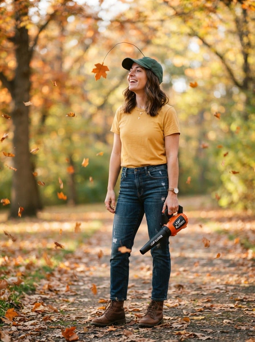 Leaf Blower costume — example look