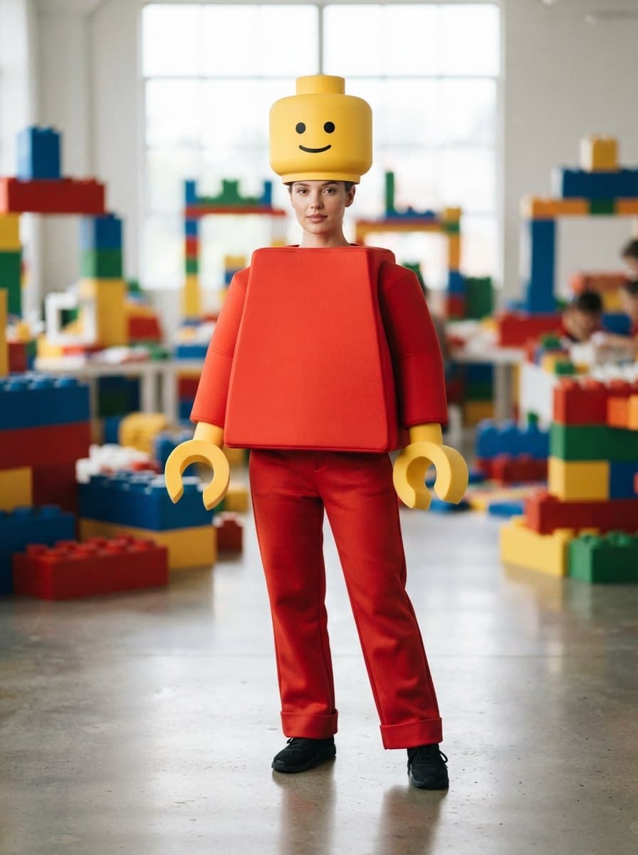 Lego Minifigure costume — example look