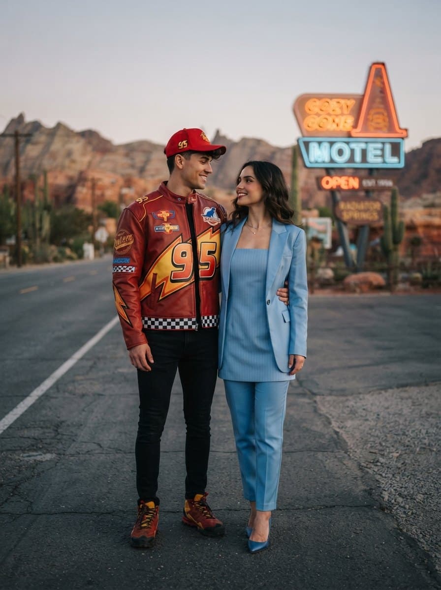 Lightning McQueen and Sally costume