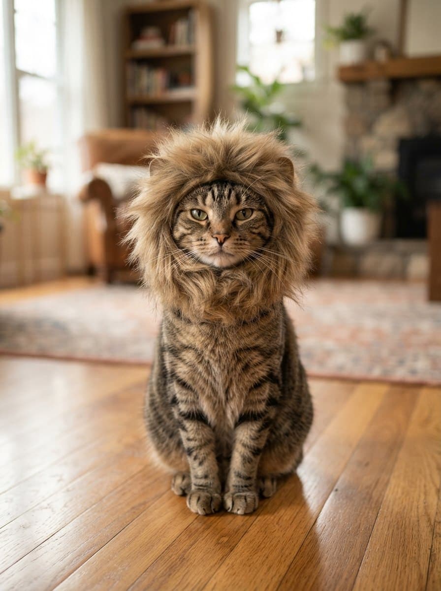 Lion Costume for Cats costume
