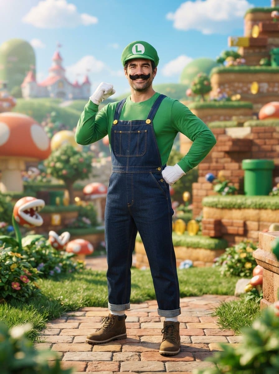 Luigi costume — example look