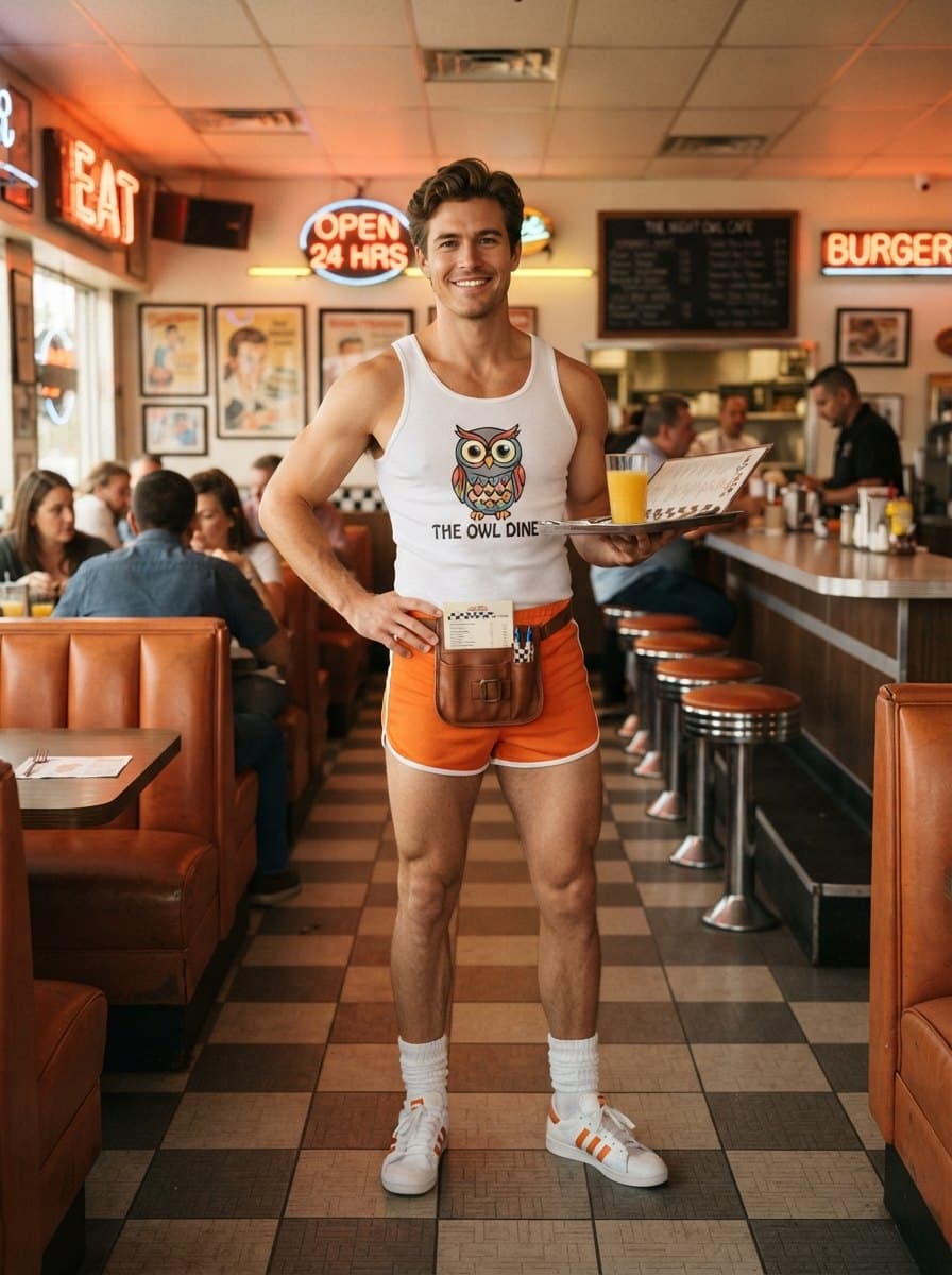 Male Hooters Girl costume