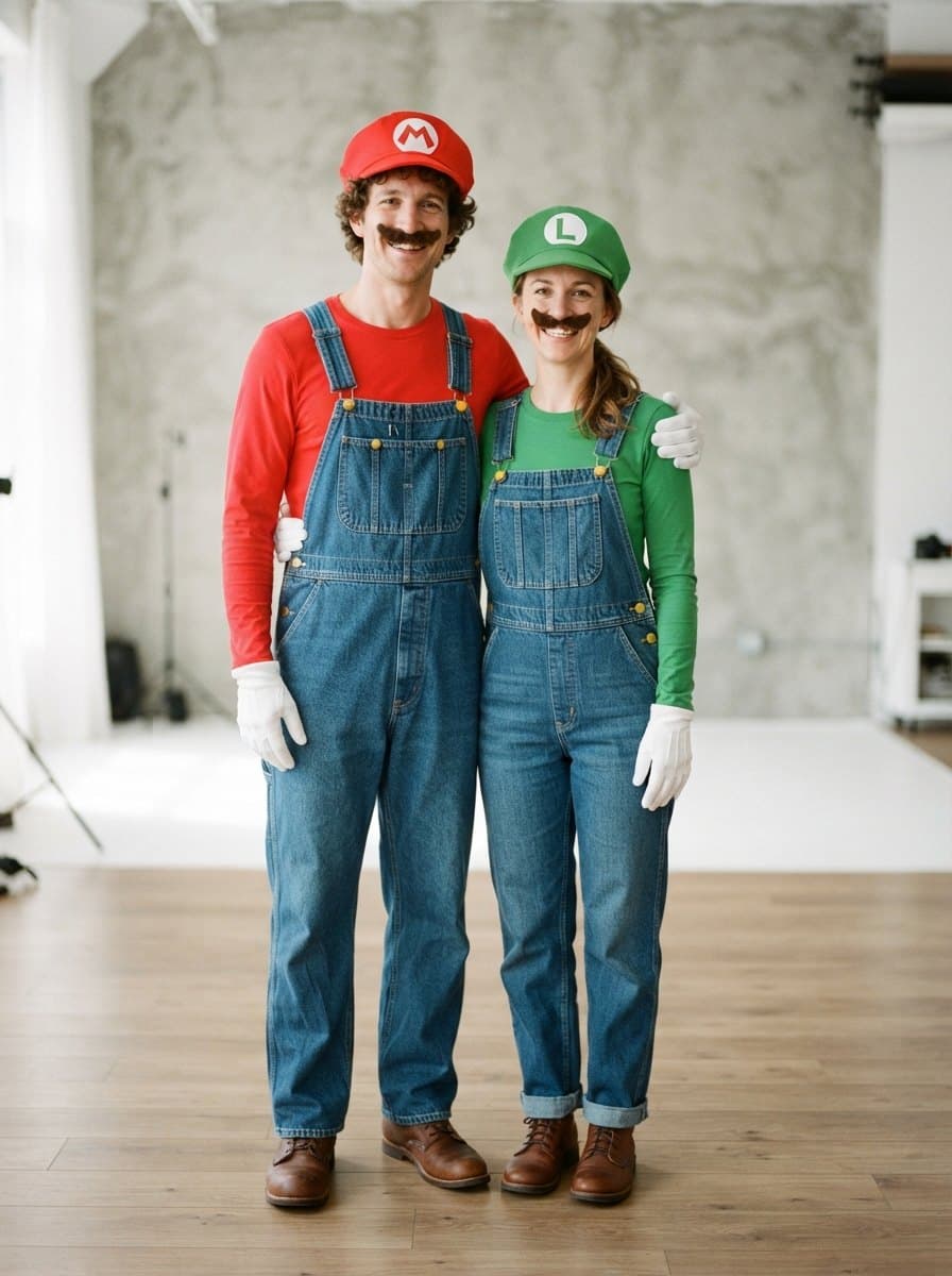 Mario and Luigi Couples Costumes costume