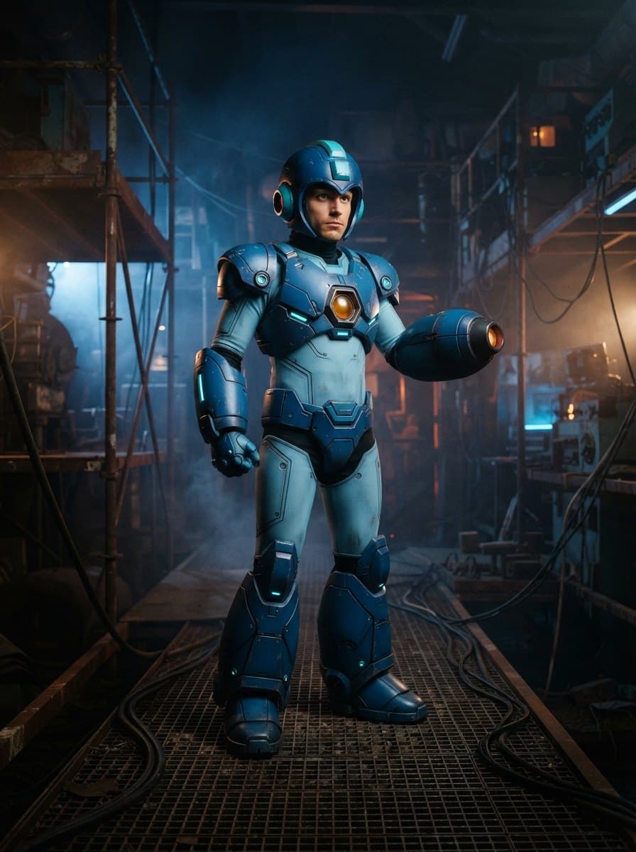 Mega Man costume — example look