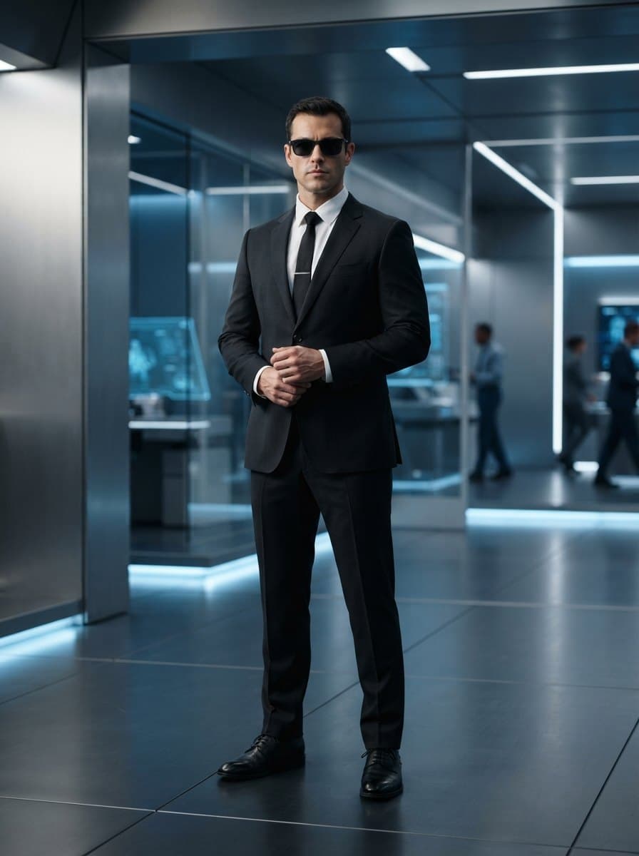Men in Black costume