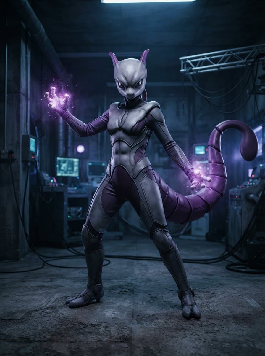 Mewtwo costume — example look