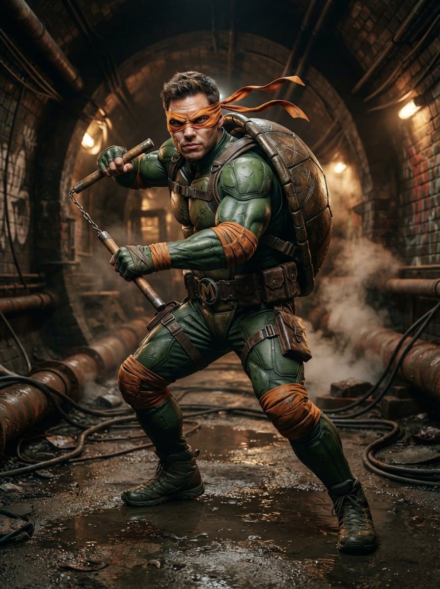 Michelangelo costume — example look