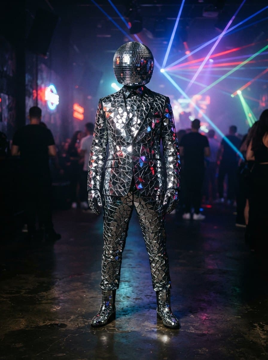 Mirror Man costume — example look