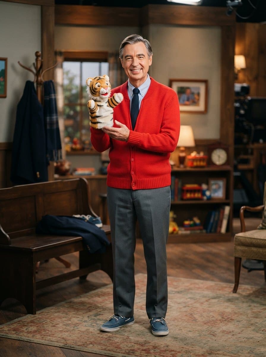 Mister Rogers costume — example look