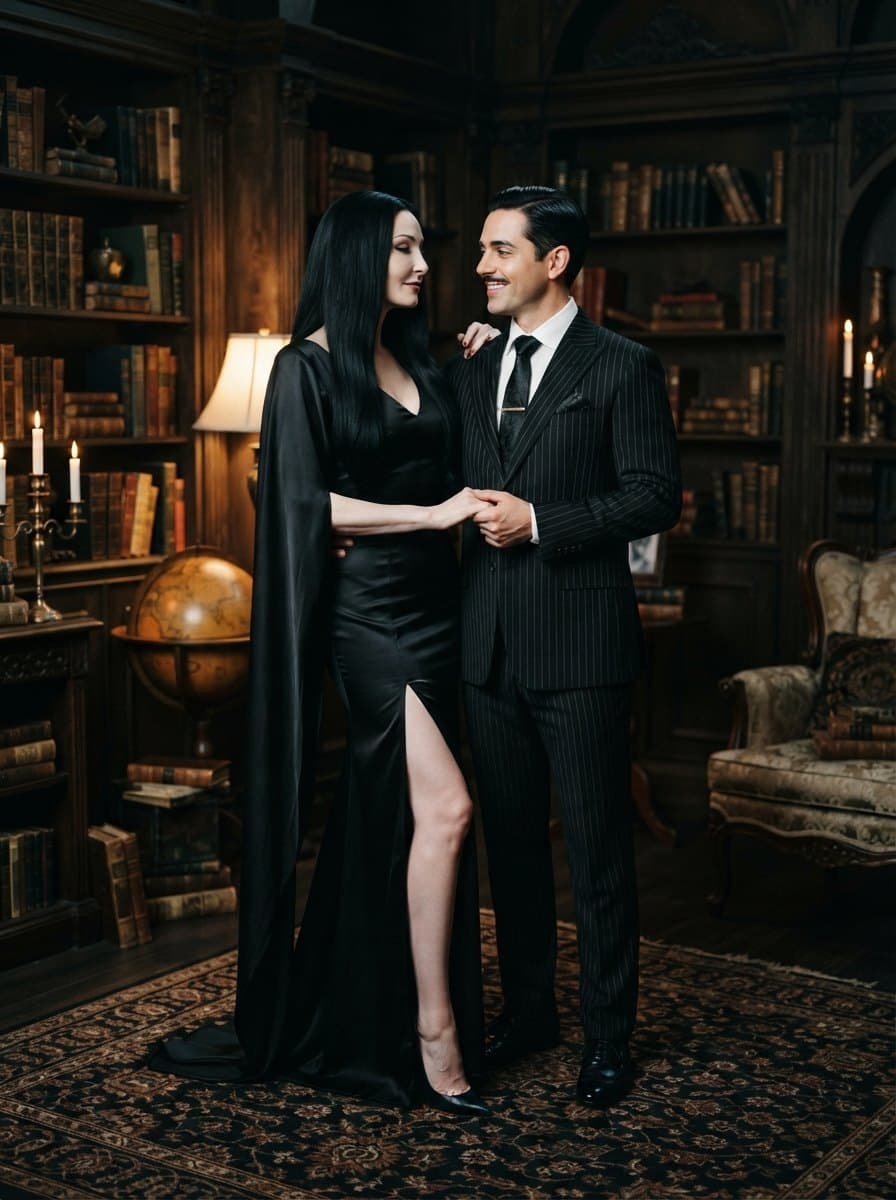Morticia and Gomez Addams costume