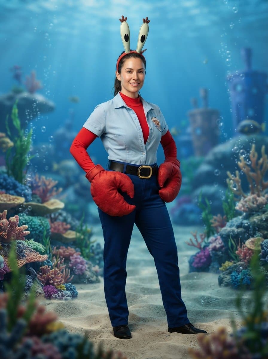 Mr. Krabs costume — example look