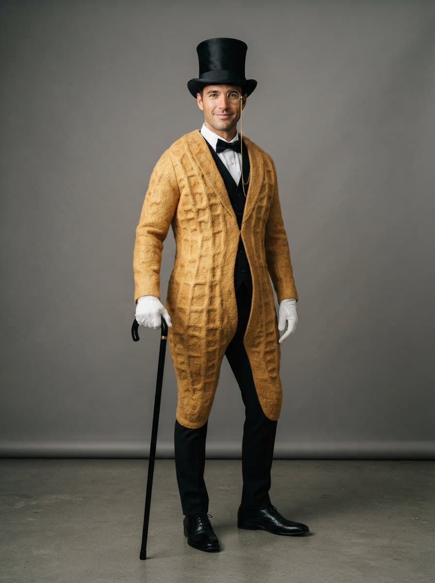 Mr. Peanut costume — example look