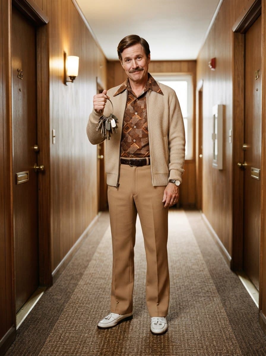 Mr. Roper costume — example look