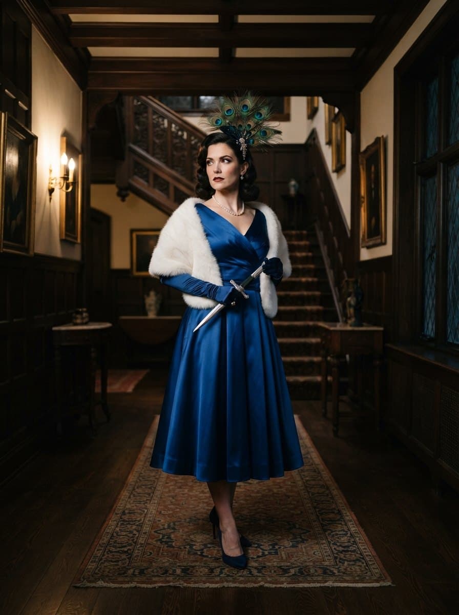 Mrs. Peacock costume