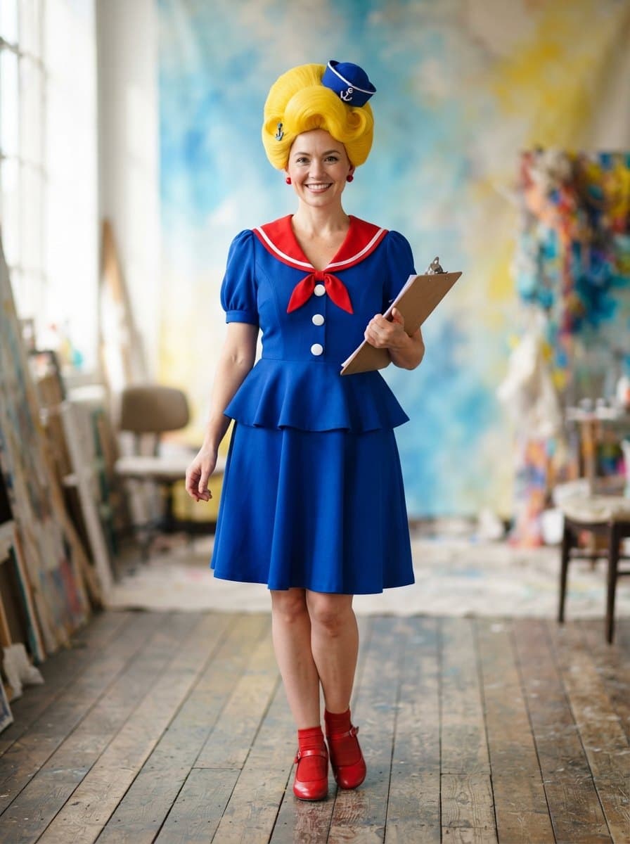 Mrs. Puff costume — example look