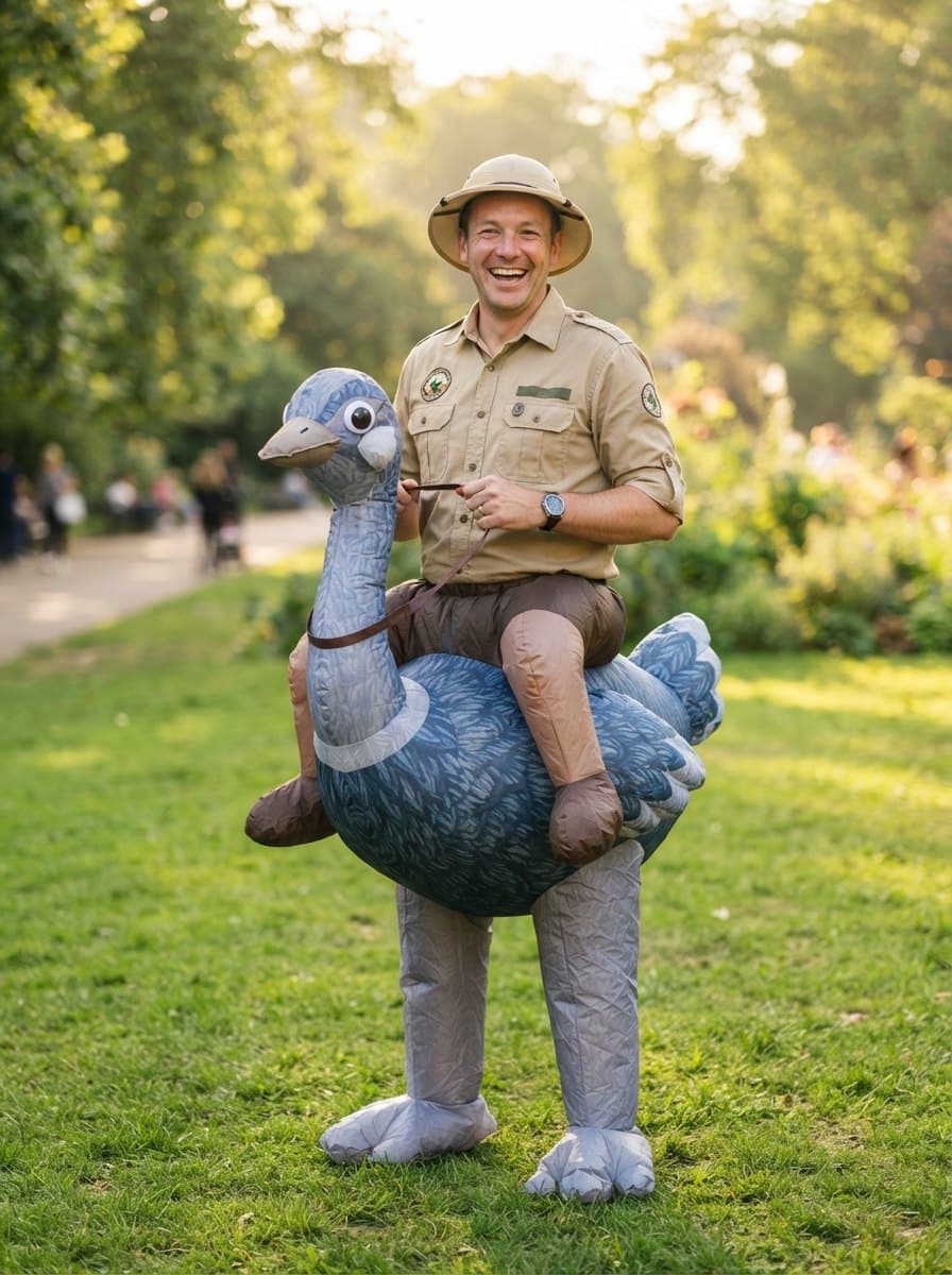 Ostrich costume — example look