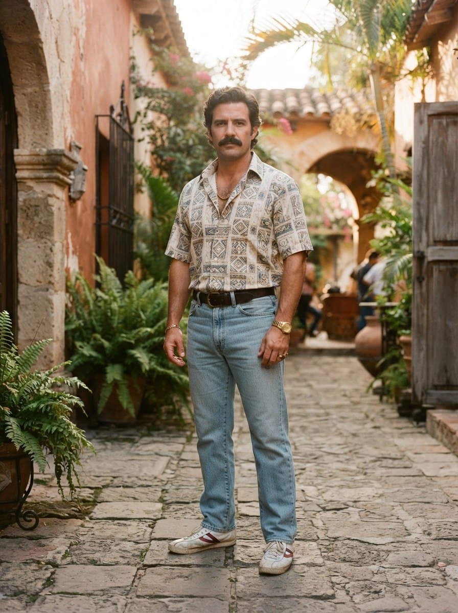 Pablo Escobar costume — example look