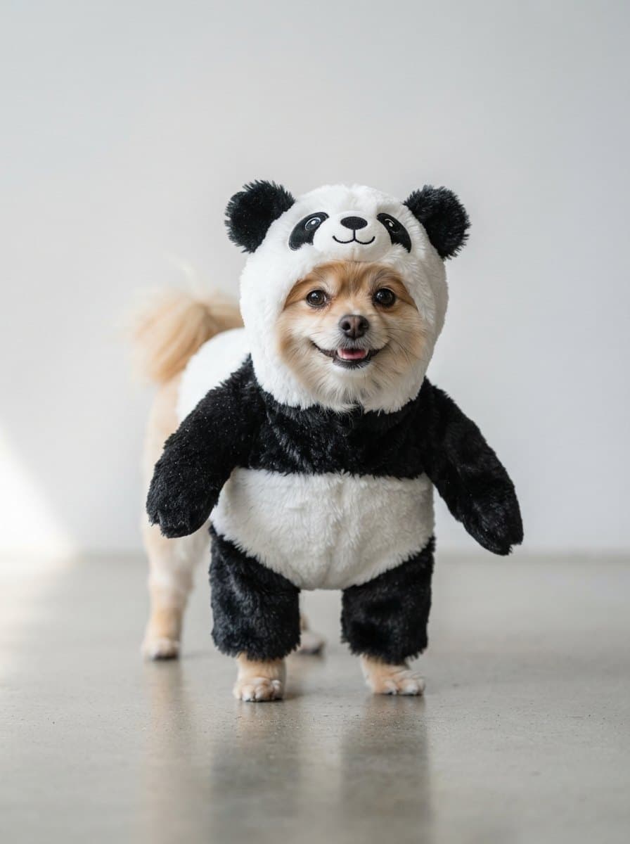 Panda Bear Dog Costume costume
