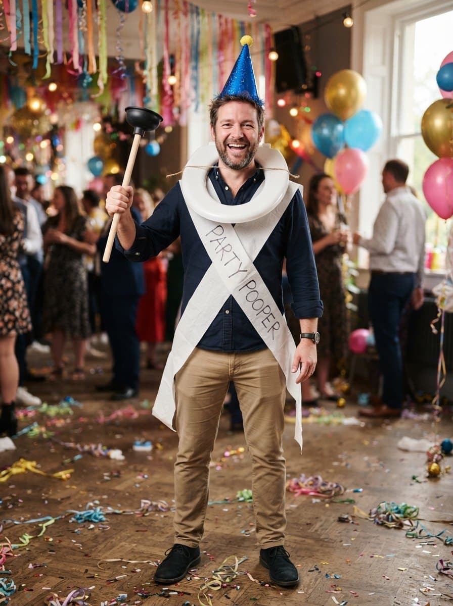 Party Pooper costume — example look