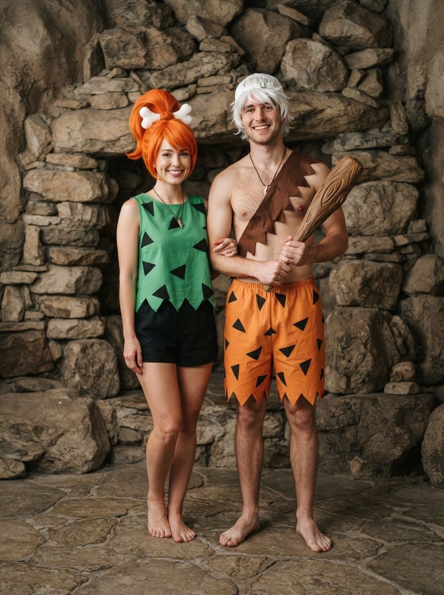 Pebbles and Bamm-Bamm costume — example look