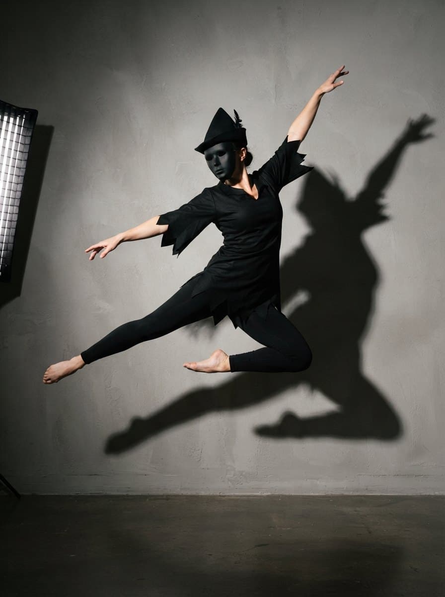 Peter Pan's Shadow costume — example look