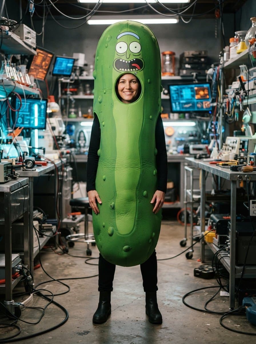 Pickle Rick costume