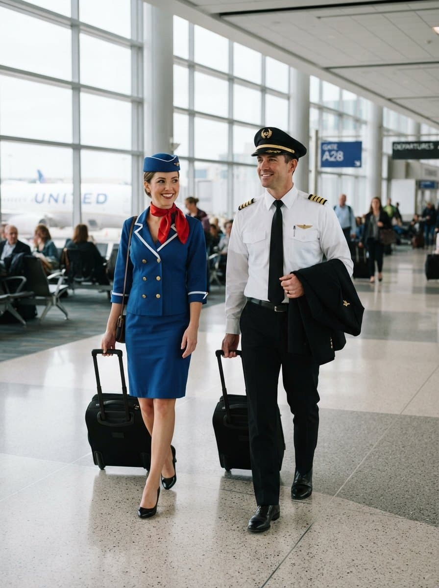 Pilot and Flight Attendant costume — example look